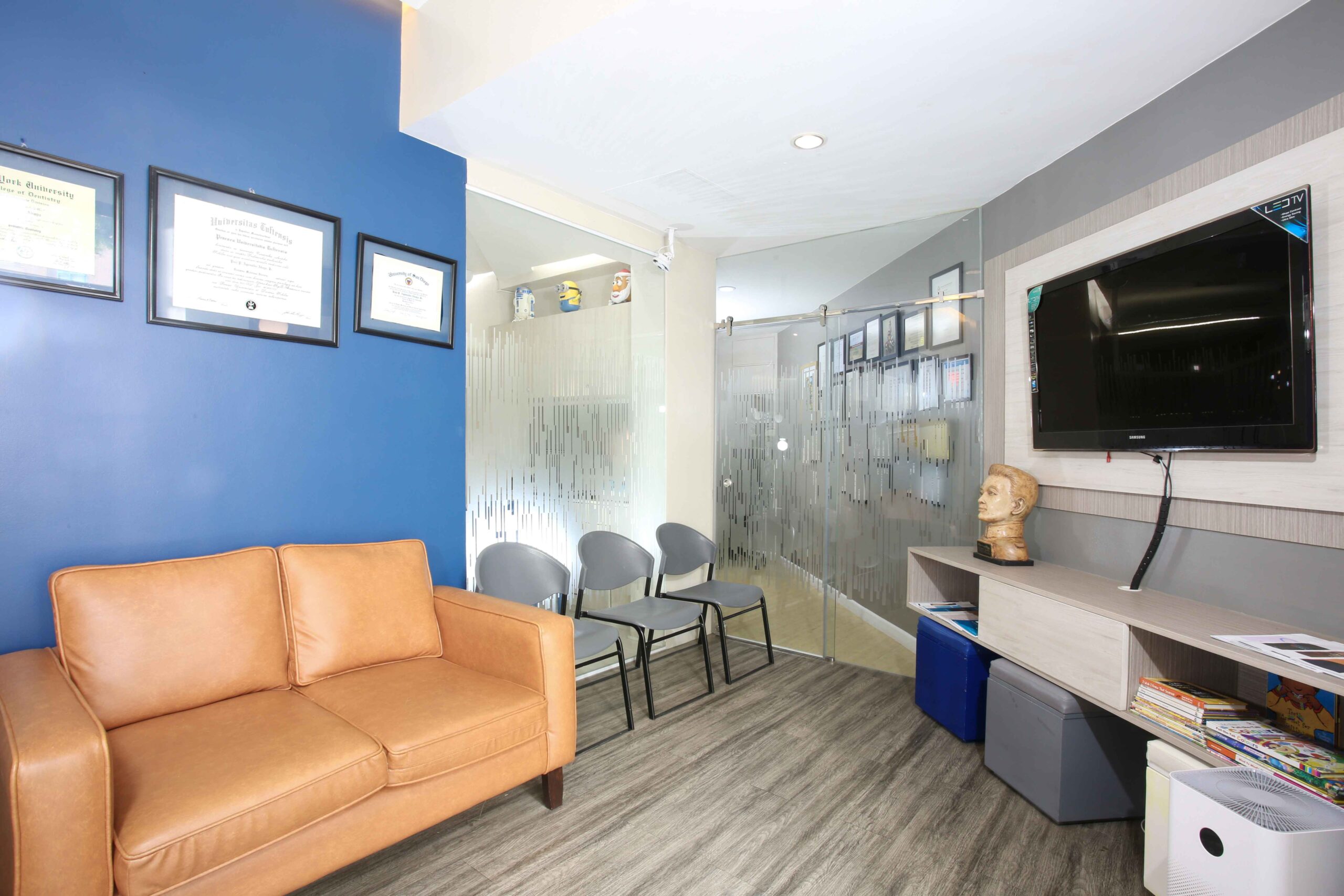 Dentist providing gentle care