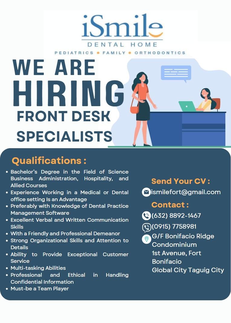 iSmile Careers Information 1