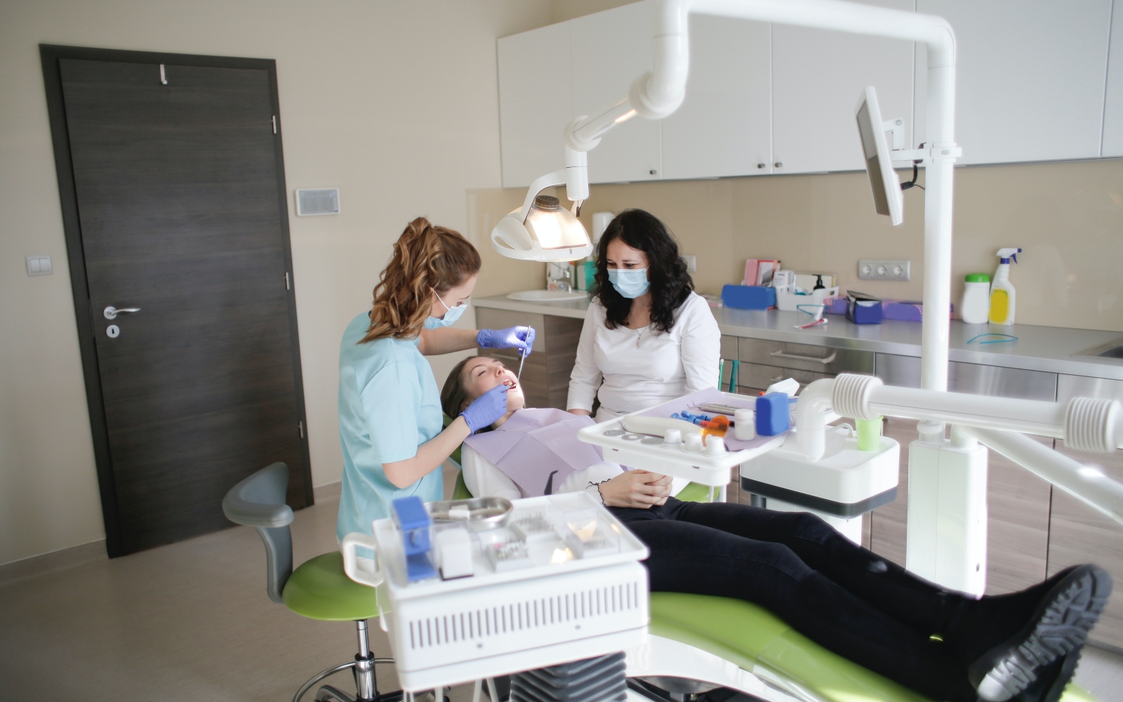 Dental examination and hygiene appointment