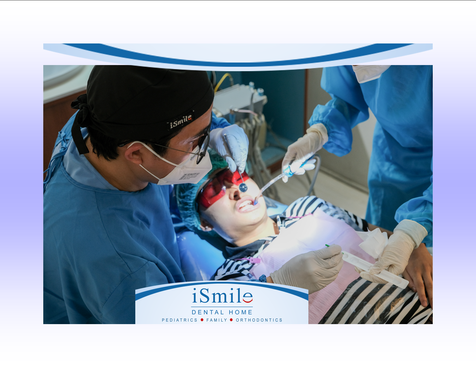 Professional dental team